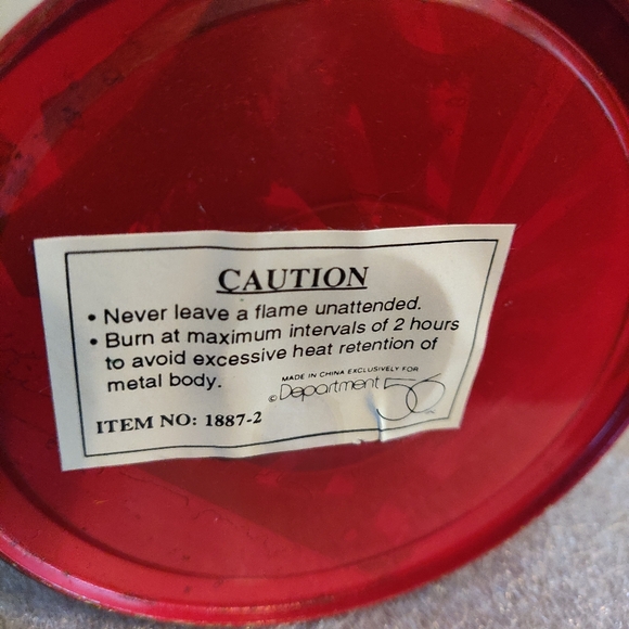 Rare Department 56 Two Oil Burning Lanterns Christmas Holiday Vintage 9" Lamps - Picture 9 of 10